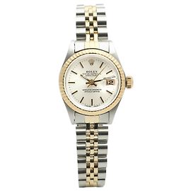 Rolex Orologio Datejust da donna combinato Vintage Argento