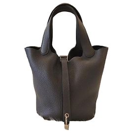 Hermès Picotin Gray Marron
