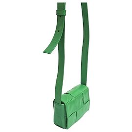 Bottega Veneta Bolsa Transversal Intrecciato Candy Cassette Verde Verde