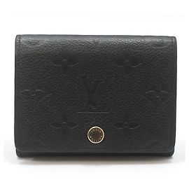 Louis Vuitton Monogram Empreinte Business Card Holder Wallet Black
