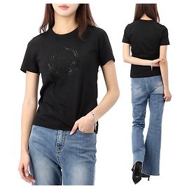 Moncler T-shirt Lucky Chance Crystal Logo Taille Multicolore