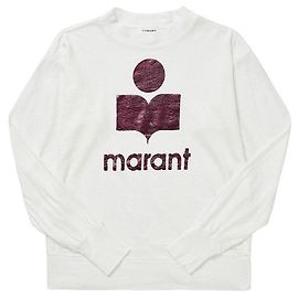 Isabel Marant Top de lin de manga comprida Multicor