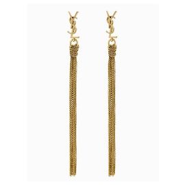 Saint Laurent Orecchini con nappe CASSANDRE D'oro