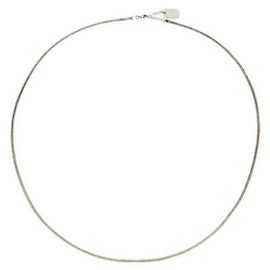 Saint Laurent Collana a catena lunga Argento