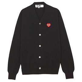 Comme Des Garcons Invader Pixel Knit Cardigan AZ Black