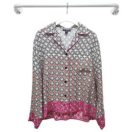 Louis Vuitton Pyjamahemd mit geometrischem Monogramm-Blumenmuster Schwarz