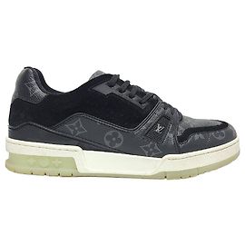 Louis Vuitton Tênis Trainer Monogram Eclipse Preto Preto