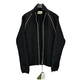 Gucci GG Stretch Jersey Neoprene Zip Jacket Silvery