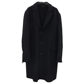 Hermès Men's Black Cashmere Long Coat Black