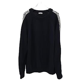 Dior Strickpullover mit Oblique-Einsatz Silber