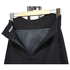 Gonna di lana nera Alexander McQueen Nero
