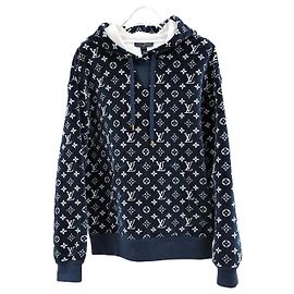 Louis Vuitton Sweat à capuche Monogram Cotton Towel Ring Noir