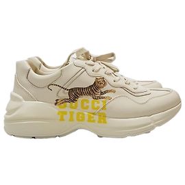 Gucci Baskets Tiger Riton Argenté