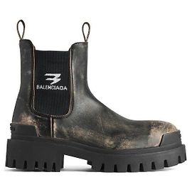 Balenciaga Strike Chelsea Boots Black
