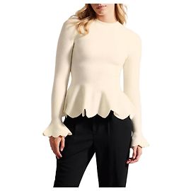 Ted Baker Hazalen Peplum Top Weiß