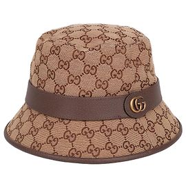 Gucci Double Brown Bucket Hat Size Brown