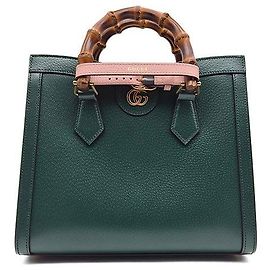 Gucci Bolsa Tote e Bolsa de Ombro Diana Medium Verde