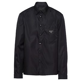 Prada Camicia in Re-Nylon Nero