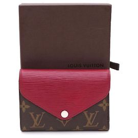 Louis Vuitton Cartera compacta Marilou en Monogram Épi Fuchsia Multicolor