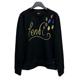 Fendi Sweatshirt mit besticktem Logo Mehrfarben