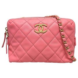 Chanel Mini borsa a tracolla bowling in pelle di vitello rosa Rosa