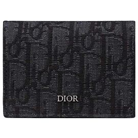 Portacarte Oblique Dior Nero