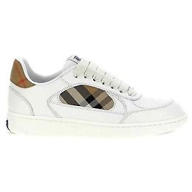 Burberry Leather Check Terrace Sneakers Brown