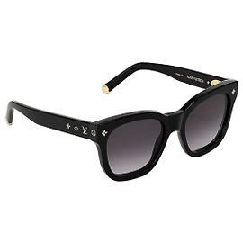 Louis Vuitton My Monogram Square Sunglasses Black Acetate Frame Black