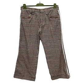 Gucci Adidas Horsebit Check Three-Stripe Wool Pants Multiple colors