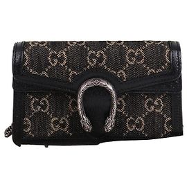 Gucci Mini Bolsa Dionysus com Corrente Preta Preto