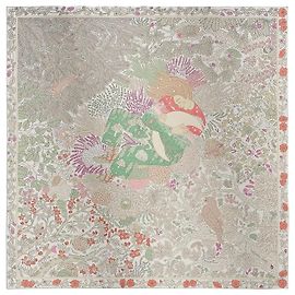 Hermès Lenço Dans les Bras de Selene Branco