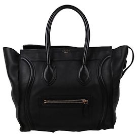Céline Borsa Tote nera da donna, bagaglio piccolo Nero