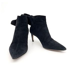 Dior Suede Ankle Boots Black