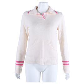 Miu Miu Pull à manches longues en cachemire Blanc