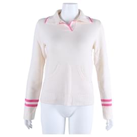 Miu Miu Langarm-Strickpullover aus Kaschmir Weiß