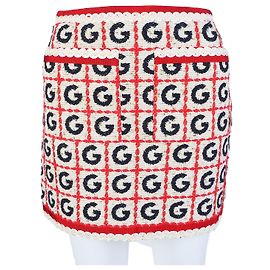 Saia de tweed Gucci Branco