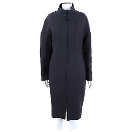 Fendi Zip-Up Coat Blue