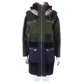 Casaco de cashmere e vison Valentino Marrom