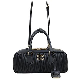 Miu Miu Bolsa transversal Totem em couro Nappa Prata