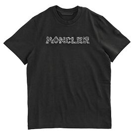 Moncler Logo T-Shirt Schwarz