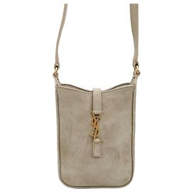 Saint Laurent Borsa a tracolla verticale in scamosciato Multicolore