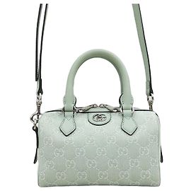 Gucci Borsa Ophidia GG Mini Top Handle Pale Green Denim Verde