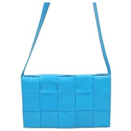 Bottega Veneta Borsa a tracolla Blue Intrecciato Cassette Blu