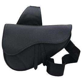 Dior Borsa Saddle in pelle di vitello granulata nera Multicolore