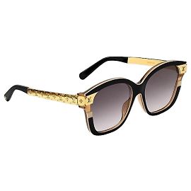 Louis Vuitton Petite Souffle Square Sunglasses Black