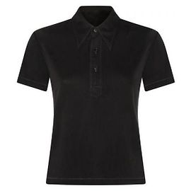 Maison Martin Margiela Polo-Oberteil Schwarz