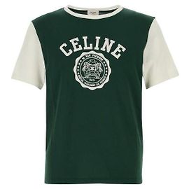 Céline Camiseta de jersey de algodón regular Verde