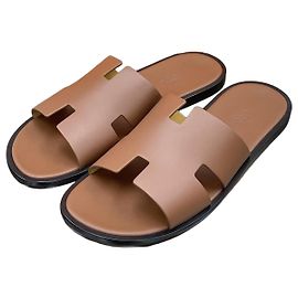 Hermès Izmir Slippers Gold Orange
