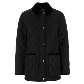 Burberry Jaqueta curta de nylon acolchoado Marrom