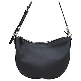 Gucci New Small Leather Shoulder Bag Black Black